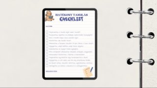 Hatékony tanulás - checklist